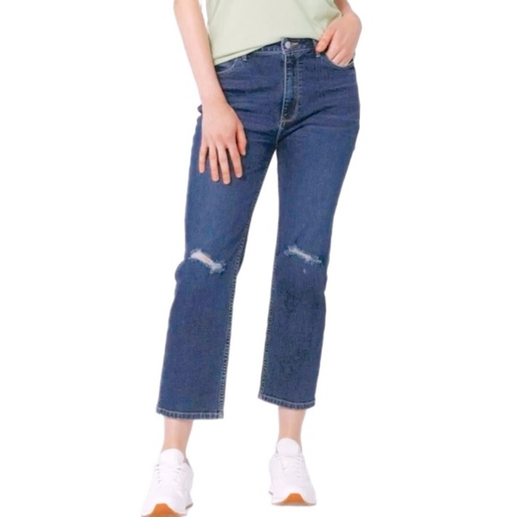 NWT Wrangler High Rise True Straight Crop Jeans Size 6/28 - Picture 1 of 7